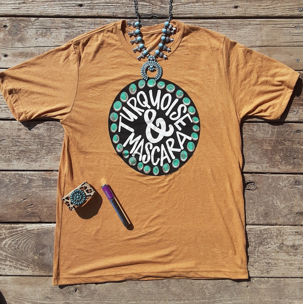💖 Turquoise & Mascara Tee💖